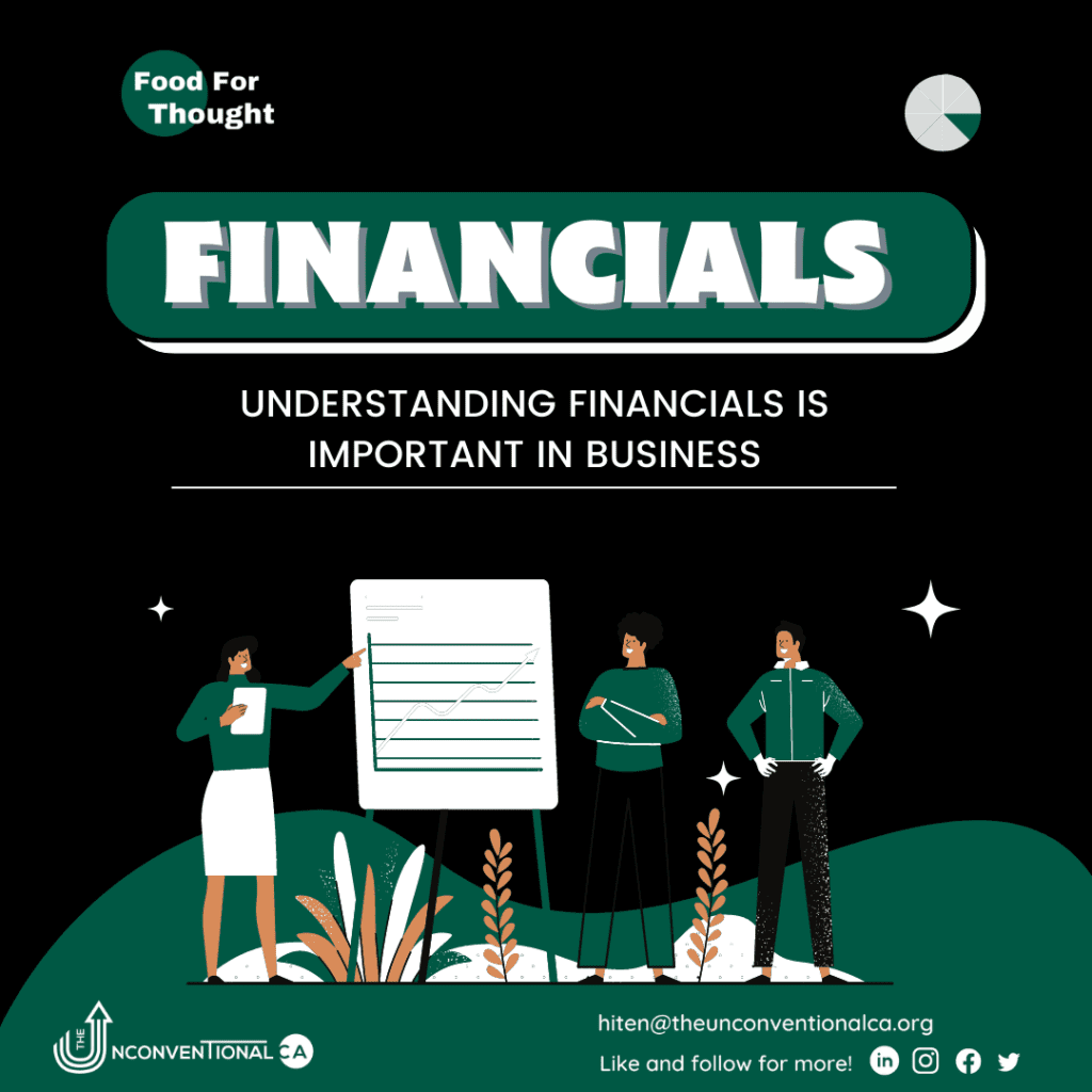 Understanding financials is important to sustained business success