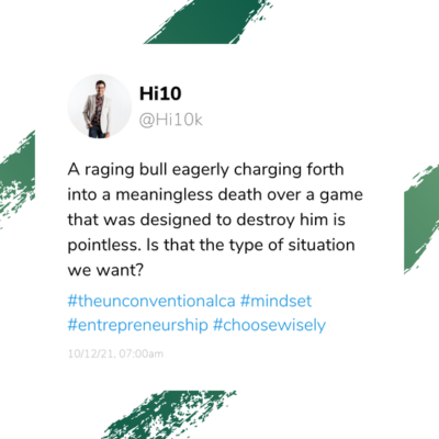 Waving a red flag at a bull