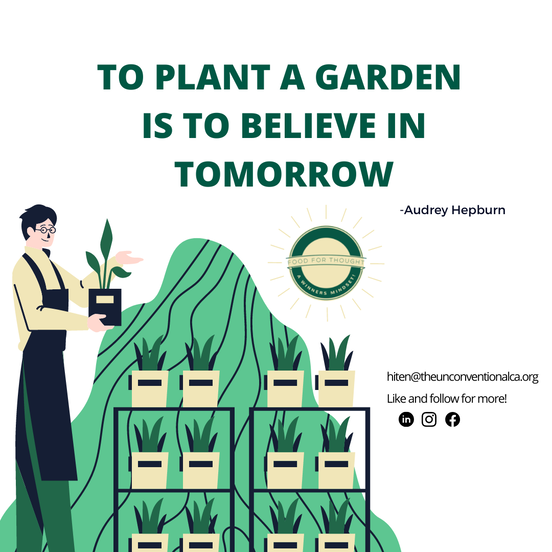 To reap, one needs to plant