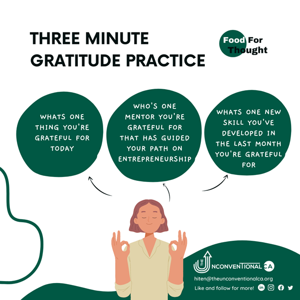 The 3 minute self gratitude technique…